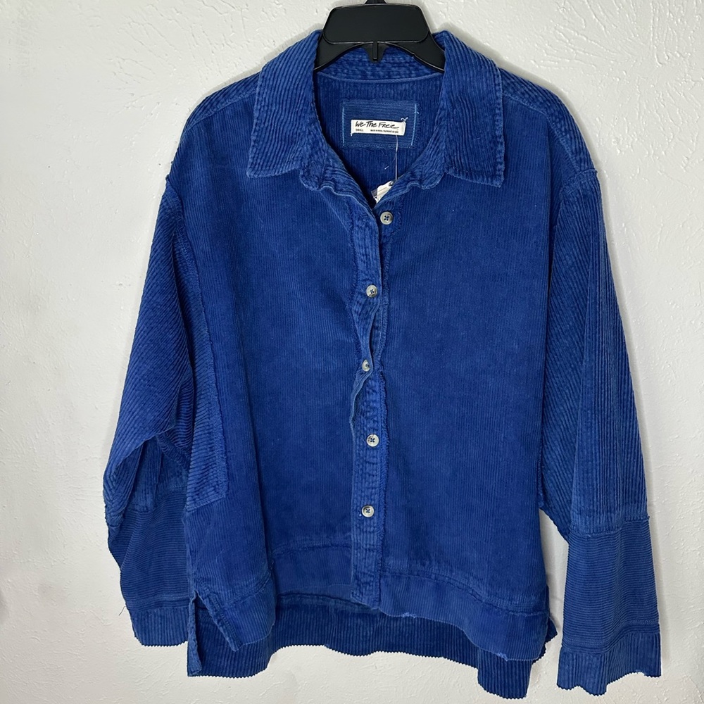 Free People corduroy shirt jacket